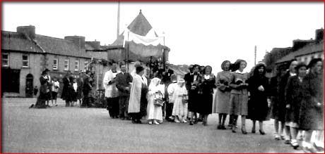 charlestown west ireland procession ca1950