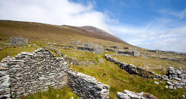 The Deserted Village Achill Island Co Mayo In The West Of Ireland Mayo